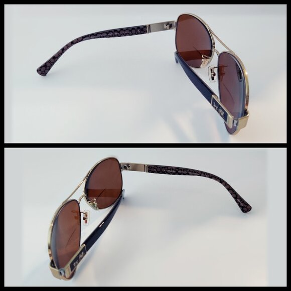 Coach Christina Aviator Sunglasses L103/HC 7047 FRAMES ONLY 59-13-135 with Case
